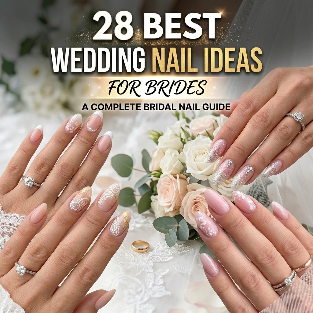 28 Best Wedding Nail Ideas for Brides