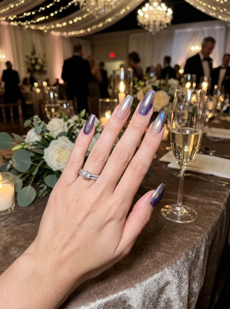 Aurora Multichrome Nails