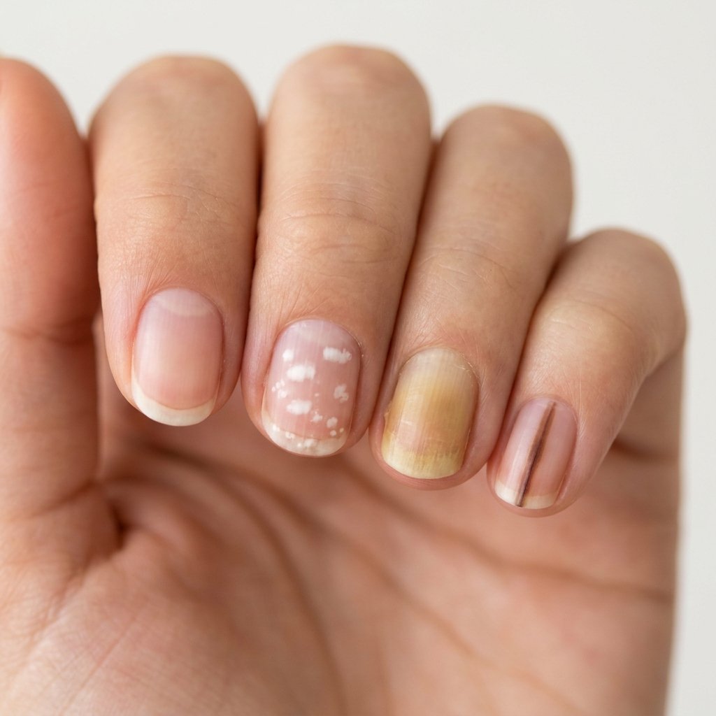Hand_with_nail_conditions_compare_Nail Mistakes to Avoid for Healthier, Stronger Nails
