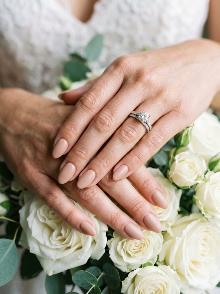 Nude Bridal Nails