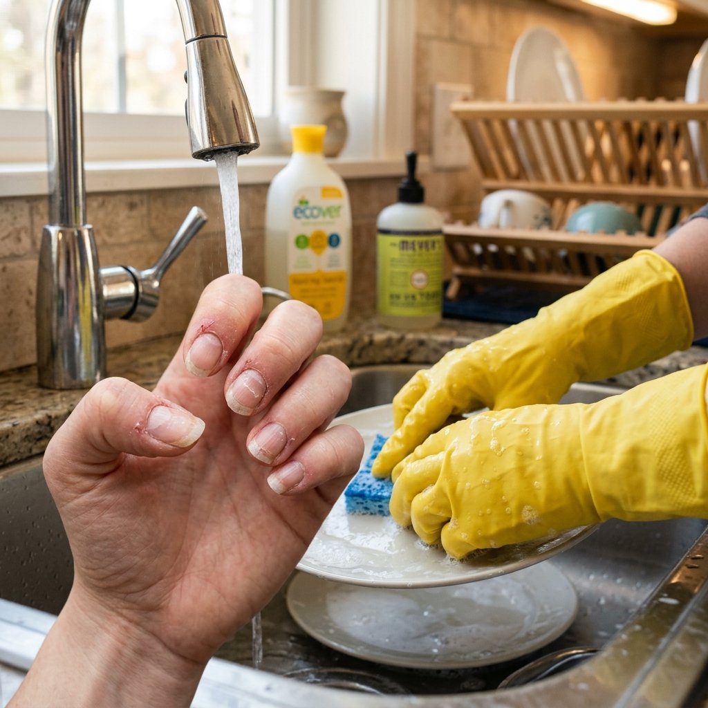 Two_hands_over_kitchen_sink_Nail Mistakes to Avoid for Healthier, Stronger Nails